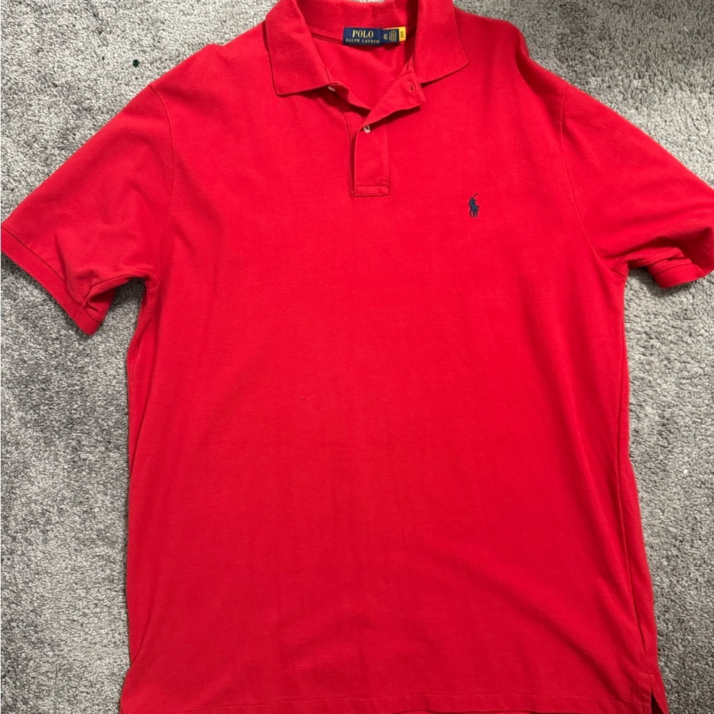 Ralph Lauren Men's Bold Red Polo Shirt